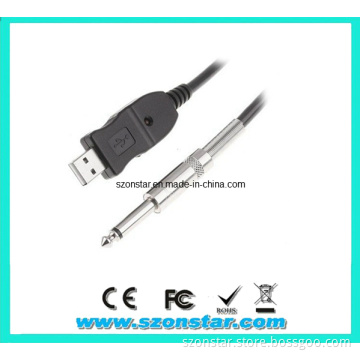 USB Guitar Bass to USB Link Cable